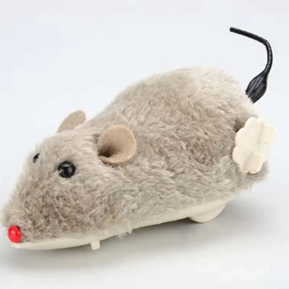 1Pc Funny Lifelike Plush Mouse Running Rat Toy for Cats Dogs Tail Mouse Pets Kid